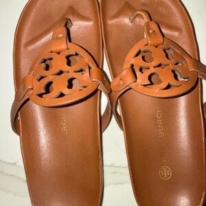 Tory Burch Brown Leather Sandals